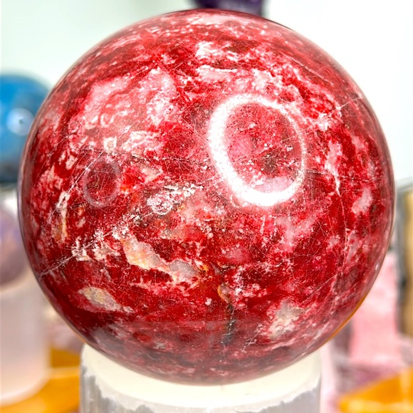 Thulite Sphere from Norway ❤️🔥🐦‍🔥 TSN02